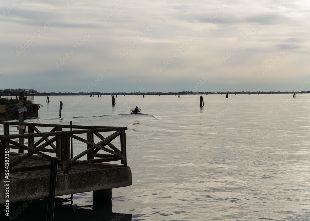 view of the lagoon in Venice, Itally