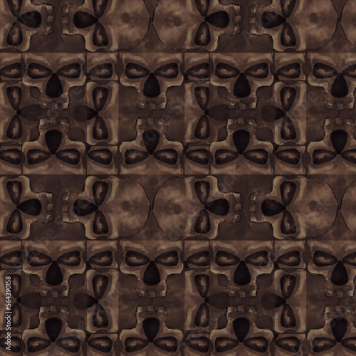 metal skull vintage background