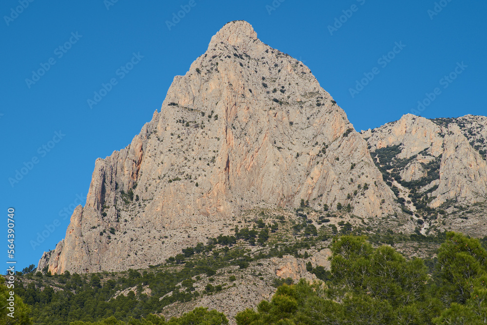 Famous Puig Campana Mountain near Benidorm, Alicante Famous Puig Campana Mountain near Benidorm, Alicante