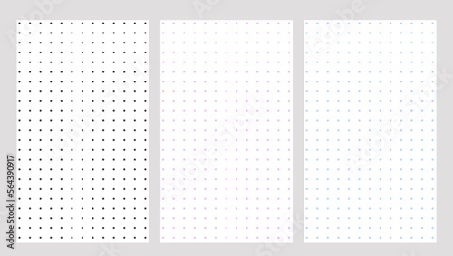 Bullet journal blank page vector illustration, things to do reminder, fill in planner template to organize any life event