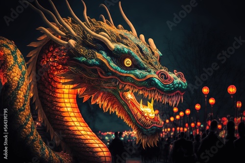 Traditional Chinese dragon for the new year © ArtOnTheRun