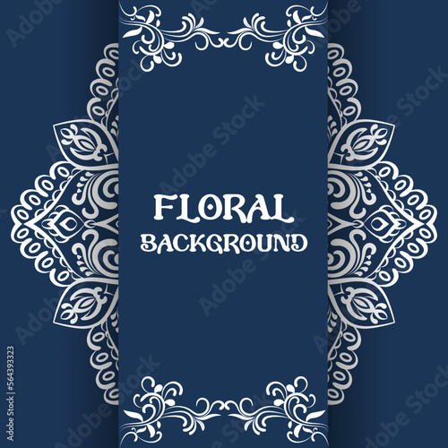 Modern and unique mandala background in white color.