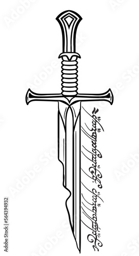 Lord of the rings -anduril sword