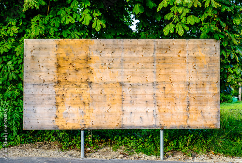 Photography blank sign with space for text