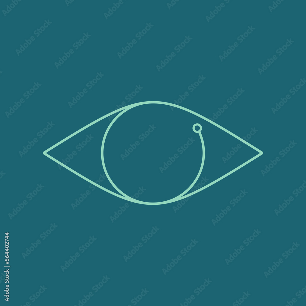 Eye Icon. Vision icon in Minimal Design. Vrctor illustration Eye Icon. Vision icon in Minimal Design. Vrctor illustration