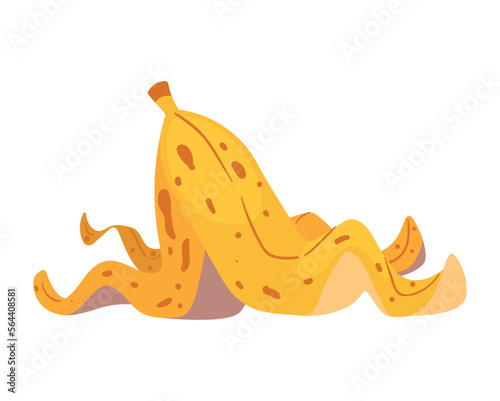 banana peel on the floor