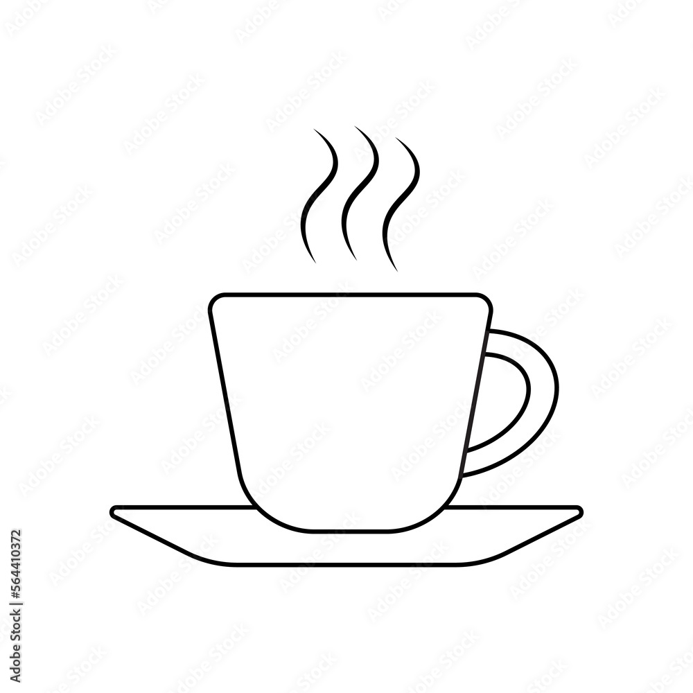 coffee cup icon outline vector illustration coffee cup icon outline vector illustration