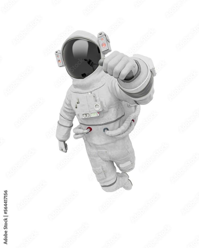 Fototapeta premium astronaut in float pose