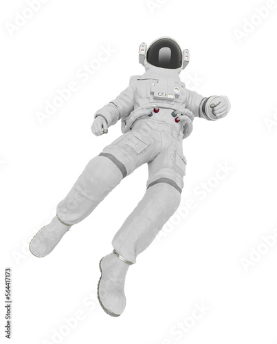 astronaut in float back pose