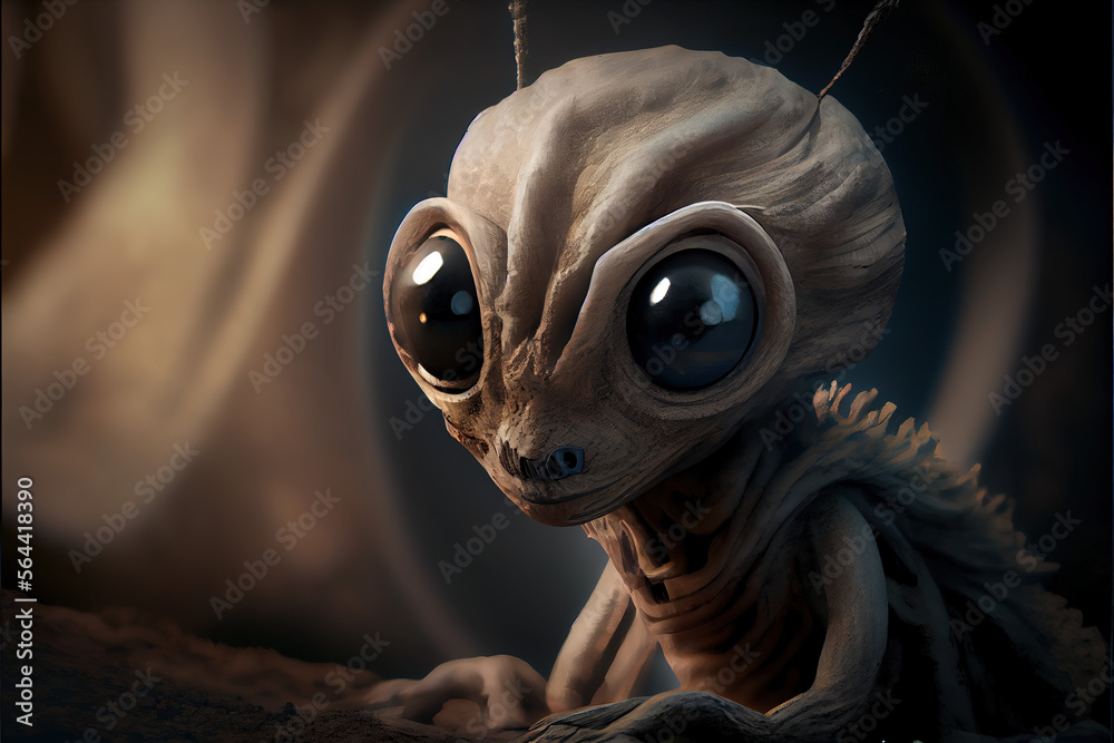 ALIEN CREATURE DETAILED. Generative AI ALIEN CREATURE DETAILED. Generative AI
