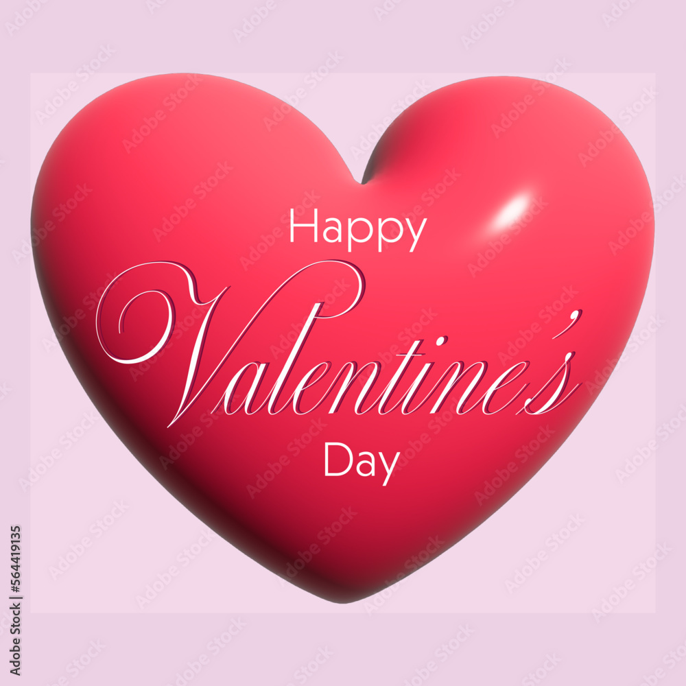Big Heart Happy Valentine's Day