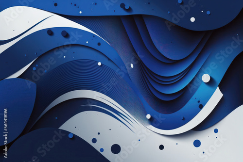 Oxford Blue: Simple and Modern Corporate Vector Background. Generative AI
