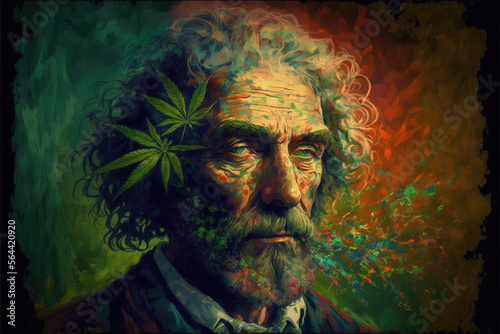Impressionist Marijuana Art-AI Generated