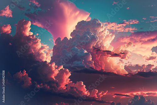 sky and clouds,sunset over the clouds