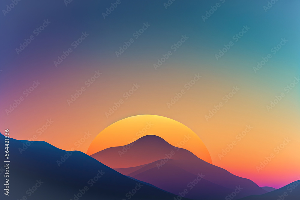 Colorful peaks,sunrise in the mountains Colorful peaks,sunrise in the mountains