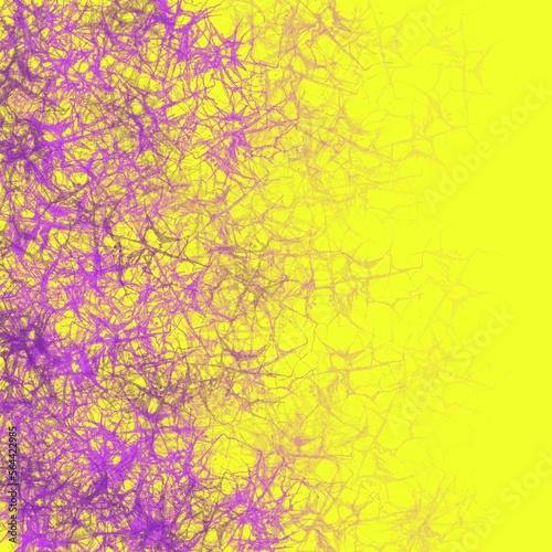 Yellow violet paint splash background