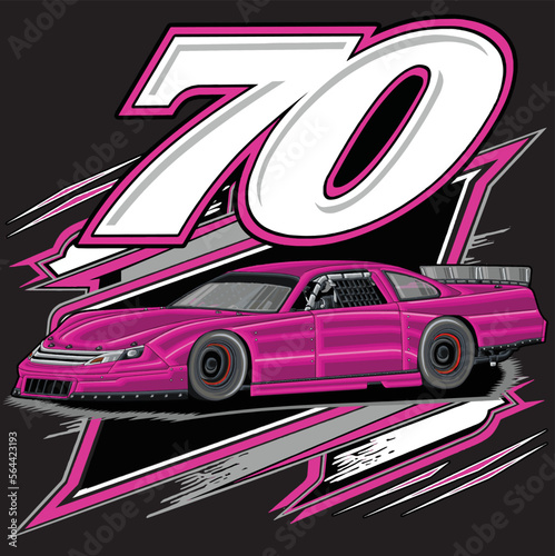 drag Racing Car, isolated on black background, for t-shirt business, digital printing, screen printing ,and poster
