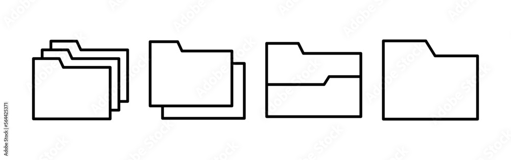 Folder icon vector for web and mobile app. folder sign and symbol Folder icon vector for web and mobile app. folder sign and symbol