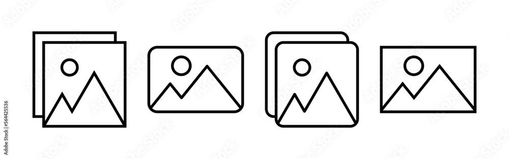 Picture icon vector for web and mobile app. photo gallery sign and symbol. image icon Picture icon vector for web and mobile app. photo gallery sign and symbol. image icon