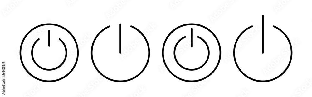 Power icon vector for web and mobile app. Power Switch sign and symbol. Electric power Power icon vector for web and mobile app. Power Switch sign and symbol. Electric power