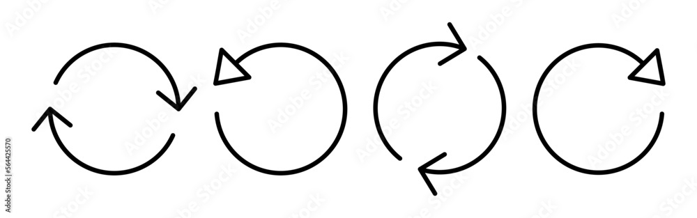 Refresh icon vector for web and mobile app. Reload sign and symbol. Update icon. Refresh icon vector for web and mobile app. Reload sign and symbol. Update icon.
