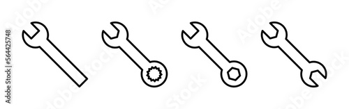 Wrench icon vector for web and mobile app. repair icon. tools sign and symbol