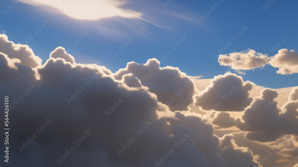 clouds in the sky, landscape, Generative AI clouds in the sky, landscape, Generative AI