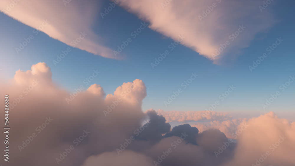clouds in the sky, landscape, Generative AI clouds in the sky, landscape, Generative AI