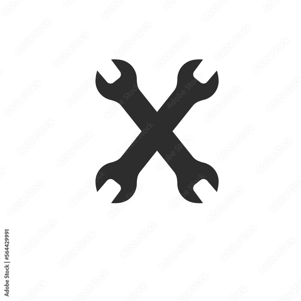 wrench tool icon vector design template wrench tool icon vector design template