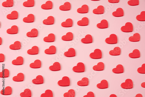 Valentines day, hearts, card, pink background