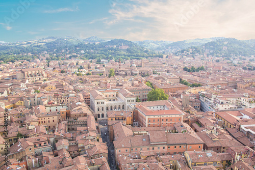 Beautiful view of the center of Bologna, Italy