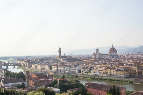 Beautiful view of Santa Maria del Fiore and Giotto s Belltower in Florence  Italy
