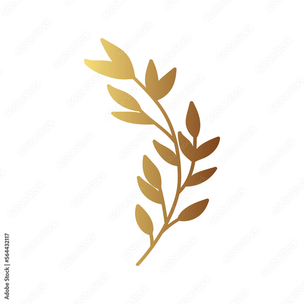 custom made wallpaper toronto digitalGold leaf illustration 