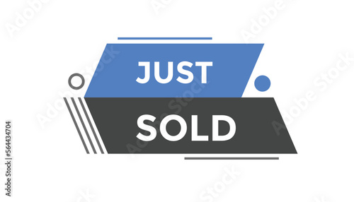 Just sold button web banner templates. Vector Illustration