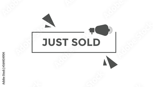 Just sold button web banner templates. Vector Illustration