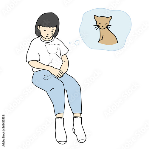 ペットロスの女の子