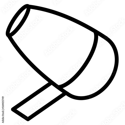 hairdryer line icon
