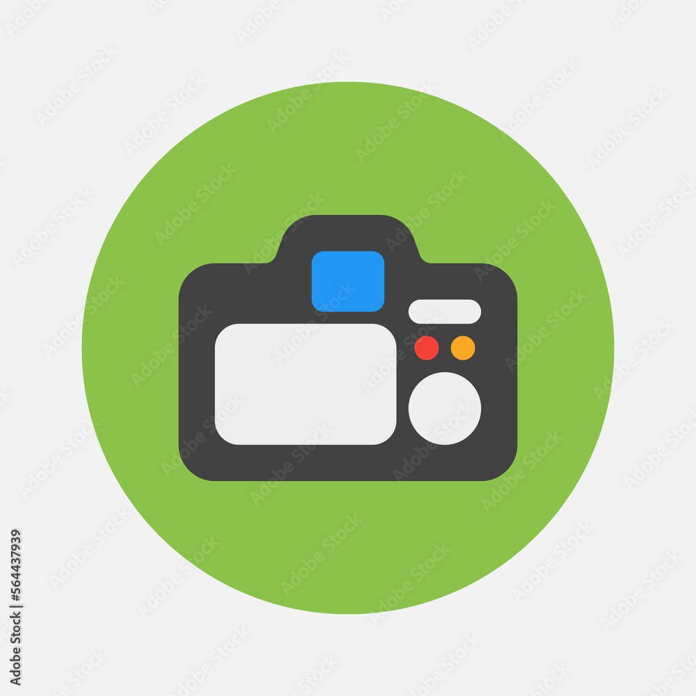 Camera screen icon in flat style about camera, use for website mobile app presentation Camera screen icon in flat style about camera, use for website mobile app presentation
