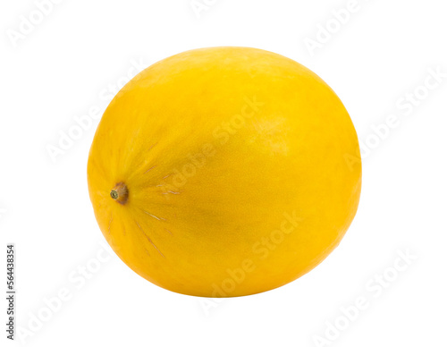Yellow melon isolated on transparent png
