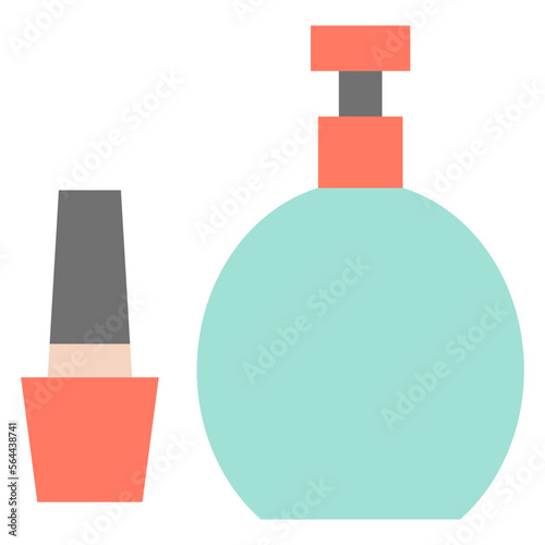 perfume and nail cuffs flat icon