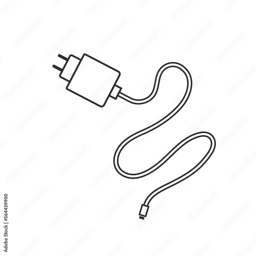 phone charger adapter icon vector illustration design template