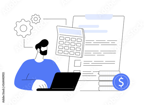 Budget planning abstract concept vector illustration.