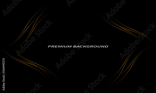 luxury background with abstract lines on the right and left, elegant background