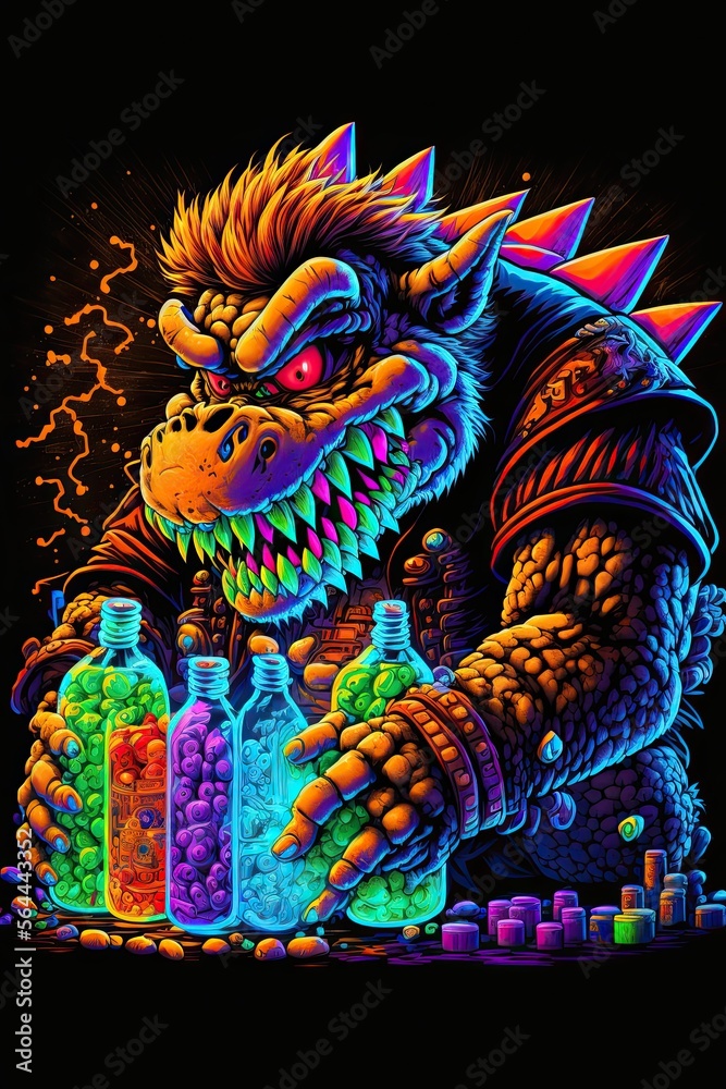 Blacklight Drug Monster art decor Blacklight Drug Monster art decor
