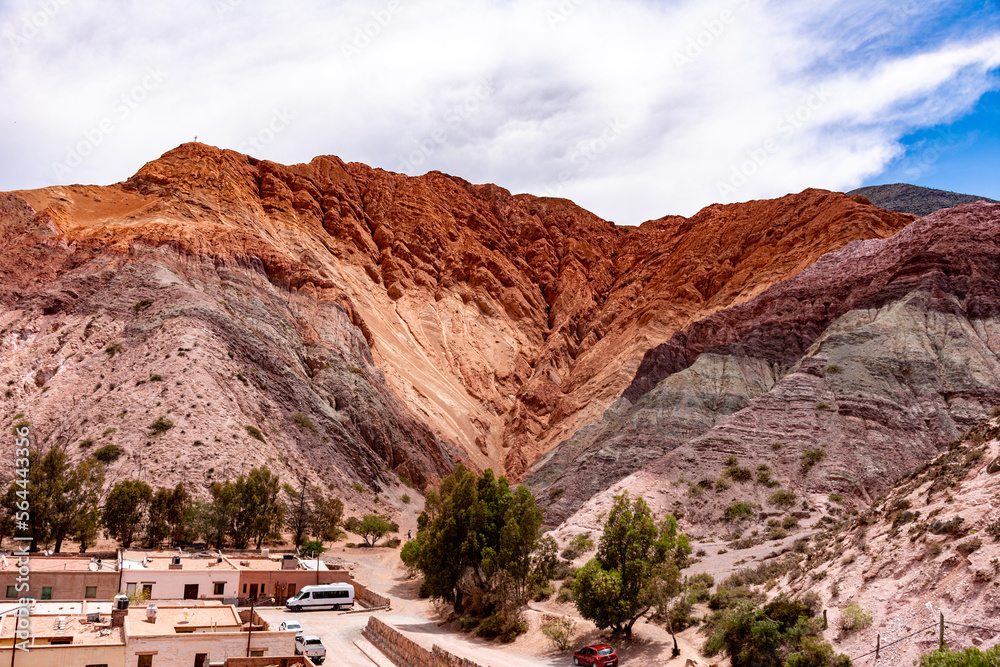 mountains of the argentine north of salta and jujuy in argentina - obrazy, fototapety, plakaty 