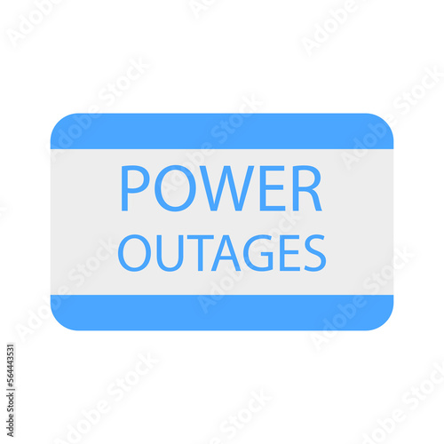 Power outages. Stock Image. Vector illustration.