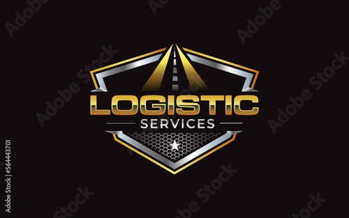 Illustration graphic vector of logistics and delivery services company logo design template