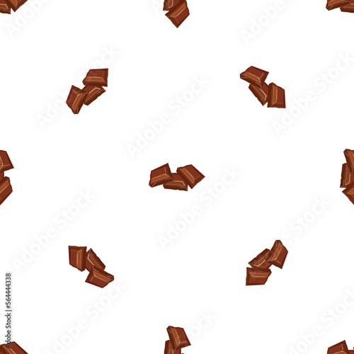 Chocolate square pattern seamless background texture repeat wallpaper geometric vector