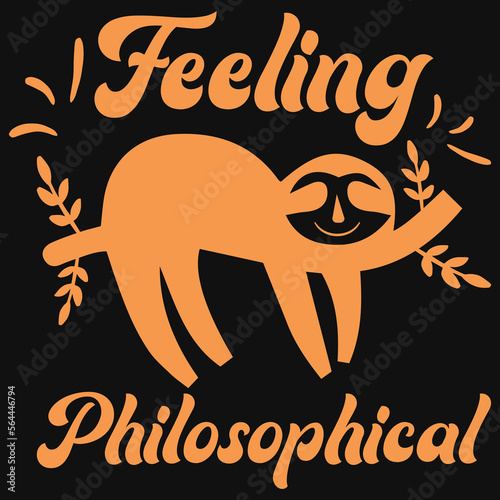 Feeling philosophical tshirt design 