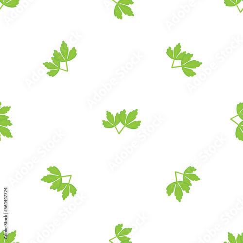 Green parsley pattern seamless background texture repeat wallpaper geometric vector
